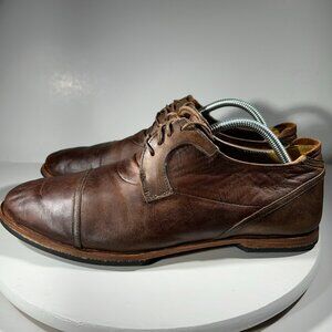 Timberland Boot Co Wodehouse Mens Size 9 Leather Shoes Brown Cap Toe Oxfords